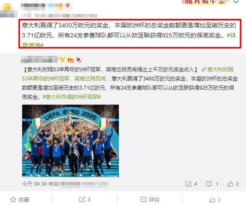 欧洲杯赛事奖金,欧洲杯赛事奖金多少钱