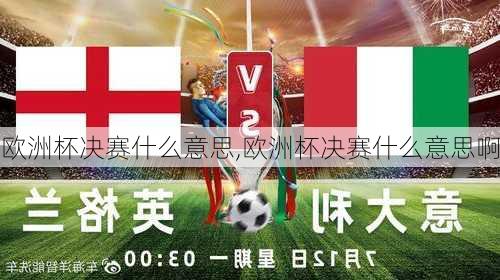 欧洲杯决赛什么意思,欧洲杯决赛什么意思啊