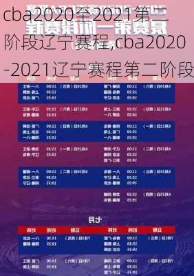cba2020至2021第二阶段辽宁赛程,cba2020-2021辽宁赛程第二阶段