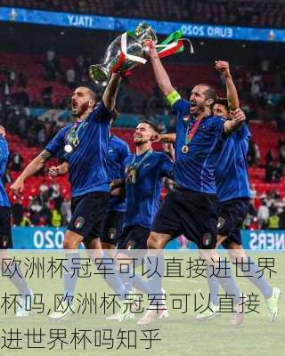 欧洲杯冠军可以直接进世界杯吗,欧洲杯冠军可以直接进世界杯吗知乎