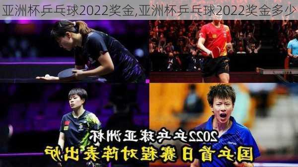 亚洲杯乒乓球2022奖金,亚洲杯乒乓球2022奖金多少