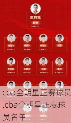 cba全明星正赛球员,cba全明星正赛球员名单