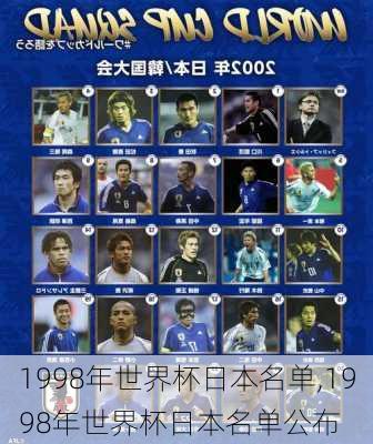 1998年世界杯日本名单,1998年世界杯日本名单公布