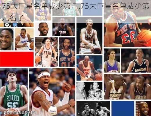 75大巨星名单威少第几,75大巨星名单威少第几名了