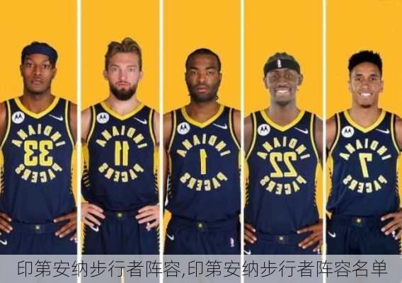 印第安纳步行者阵容,印第安纳步行者阵容名单