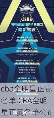 cba全明星正赛名单,CBA全明星正赛名单公布