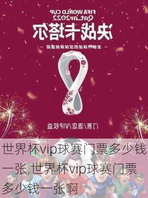 世界杯vip球赛门票多少钱一张,世界杯vip球赛门票多少钱一张啊
