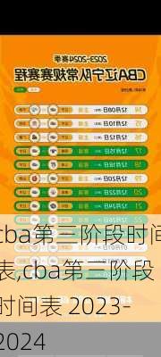 cba第三阶段时间表,cba第三阶段时间表 2023-2024