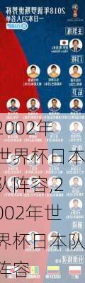 2002年世界杯日本队阵容,2002年世界杯日本队阵容