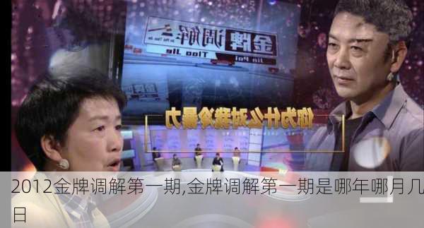 2012金牌调解第一期,金牌调解第一期是哪年哪月几日