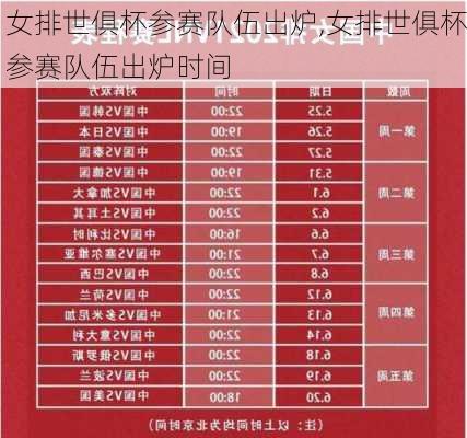 女排世俱杯参赛队伍出炉,女排世俱杯参赛队伍出炉时间