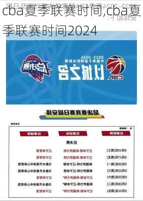 cba夏季联赛时间,cba夏季联赛时间2024