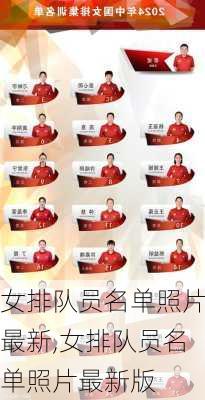 女排队员名单照片最新,女排队员名单照片最新版