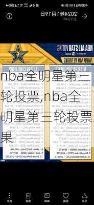 nba全明星第三轮投票,nba全明星第三轮投票结果