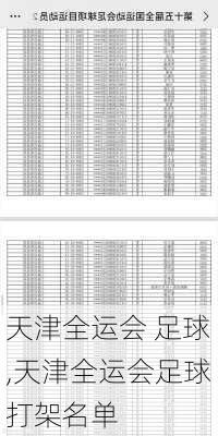 天津全运会 足球,天津全运会足球打架名单