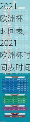 2021欧洲杯 时间表,2021欧洲杯时间表时间