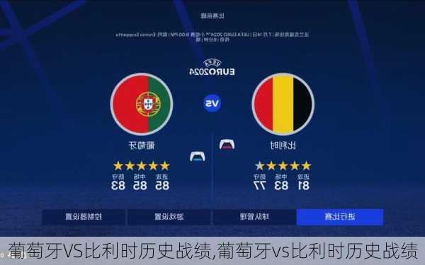 葡萄牙VS比利时历史战绩,葡萄牙vs比利时历史战绩