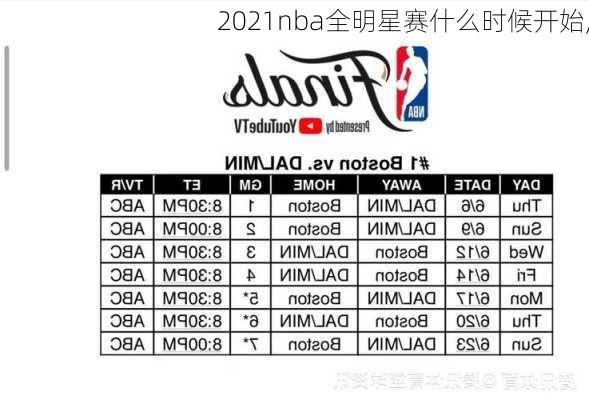 2021nba全明星赛什么时候开始,
