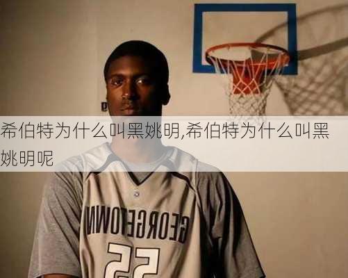 希伯特为什么叫黑姚明,希伯特为什么叫黑姚明呢