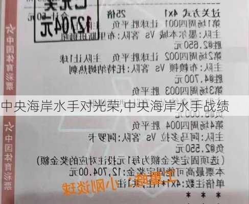 中央海岸水手对光荣,中央海岸水手战绩