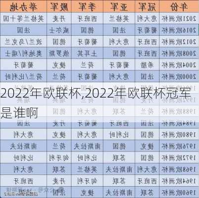 2022年欧联杯,2022年欧联杯冠军是谁啊