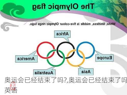 奥运会已经结束了吗?,奥运会已经结束了吗英语