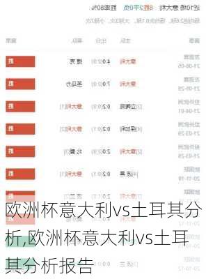 欧洲杯意大利vs土耳其分析,欧洲杯意大利vs土耳其分析报告