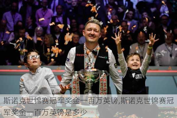 斯诺克世锦赛冠军奖金一百万英镑,斯诺克世锦赛冠军奖金一百万英镑是多少