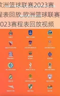 欧洲篮球联赛2023赛程表回放,欧洲篮球联赛2023赛程表回放视频