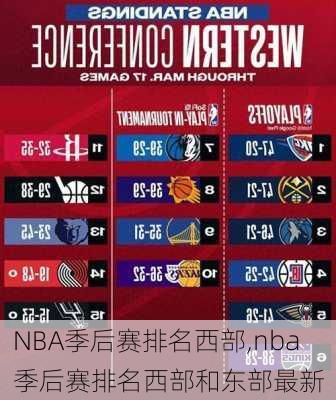 NBA季后赛排名西部,nba季后赛排名西部和东部最新