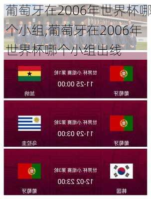葡萄牙在2006年世界杯哪个小组,葡萄牙在2006年世界杯哪个小组出线