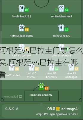 阿根廷vs巴拉圭门票怎么买,阿根廷vs巴拉圭在哪看