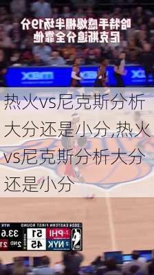 热火vs尼克斯分析大分还是小分,热火vs尼克斯分析大分还是小分