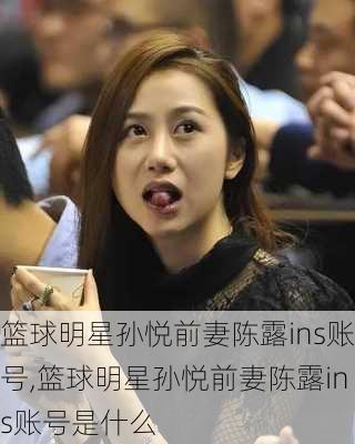 篮球明星孙悦前妻陈露ins账号,篮球明星孙悦前妻陈露ins账号是什么