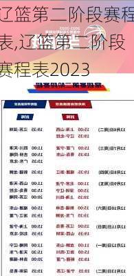 辽篮第二阶段赛程表,辽篮第二阶段赛程表2023