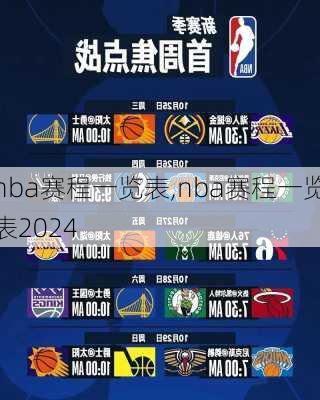 nba赛程一览表,nba赛程一览表2024