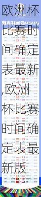 欧洲杯比赛时间确定表最新,欧洲杯比赛时间确定表最新版
