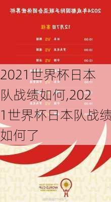 2021世界杯日本队战绩如何,2021世界杯日本队战绩如何了