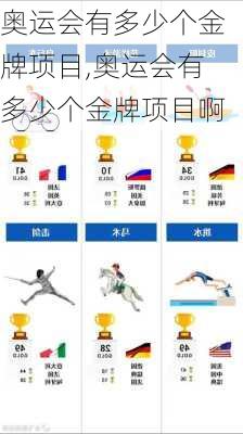 奥运会有多少个金牌项目,奥运会有多少个金牌项目啊