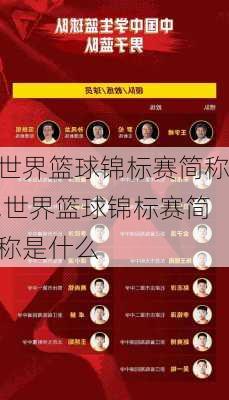 世界篮球锦标赛简称,世界篮球锦标赛简称是什么