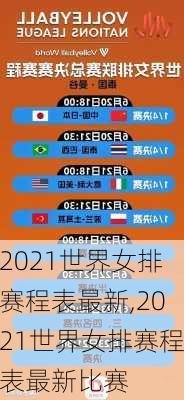 2021世界女排赛程表最新,2021世界女排赛程表最新比赛