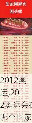2012奥运,2012奥运会在哪个国家