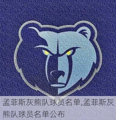 孟菲斯灰熊队球员名单,孟菲斯灰熊队球员名单公布
