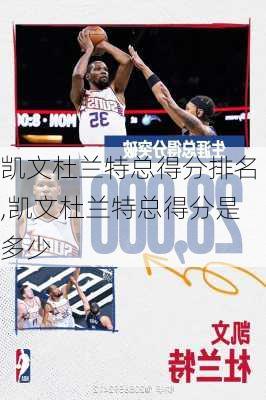 凯文杜兰特总得分排名,凯文杜兰特总得分是多少