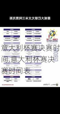 意大利杯赛决赛时间,意大利杯赛决赛时间表