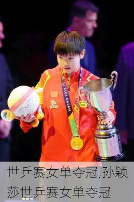 世乒赛女单夺冠,孙颖莎世乒赛女单夺冠
