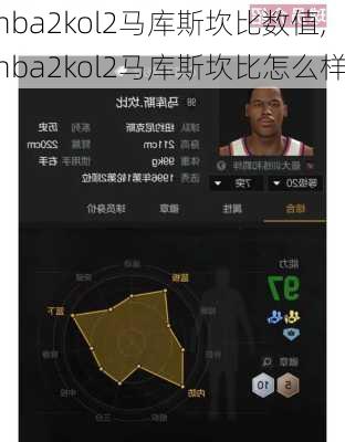 nba2kol2马库斯坎比数值,nba2kol2马库斯坎比怎么样