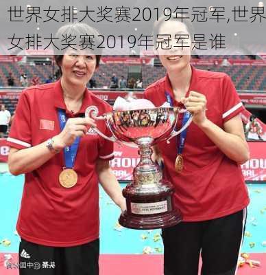 世界女排大奖赛2019年冠军,世界女排大奖赛2019年冠军是谁