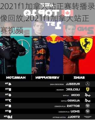 2021f1加拿大站正赛转播录像回放,2021f1加拿大站正赛视频