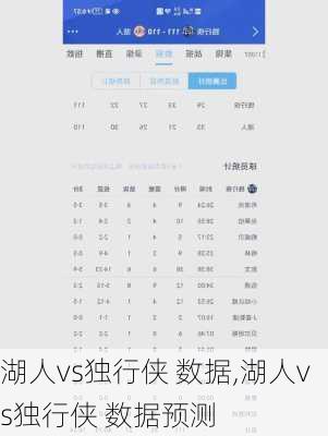 湖人vs独行侠 数据,湖人vs独行侠 数据预测